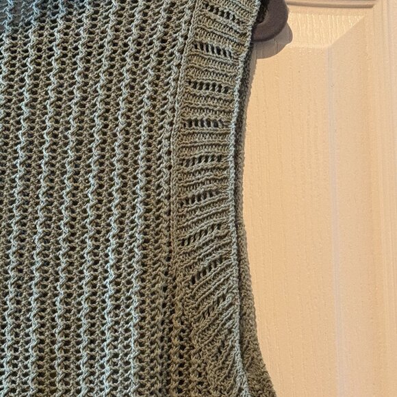 rag & bone | Riley Semisheer Knit Tank | Sage Green | Size: M - Picture 3 of 10